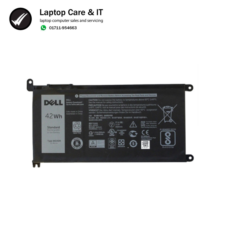 DELL WDXOR 15 5568 7560 5567 13-5378 17-5570 BATTERY ORIGINAL